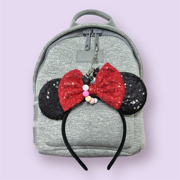 Pastel Princess Minnie Ears Holder | Disney-Inspired Handmade Mouse Ears Clip - Picture 3 of 4